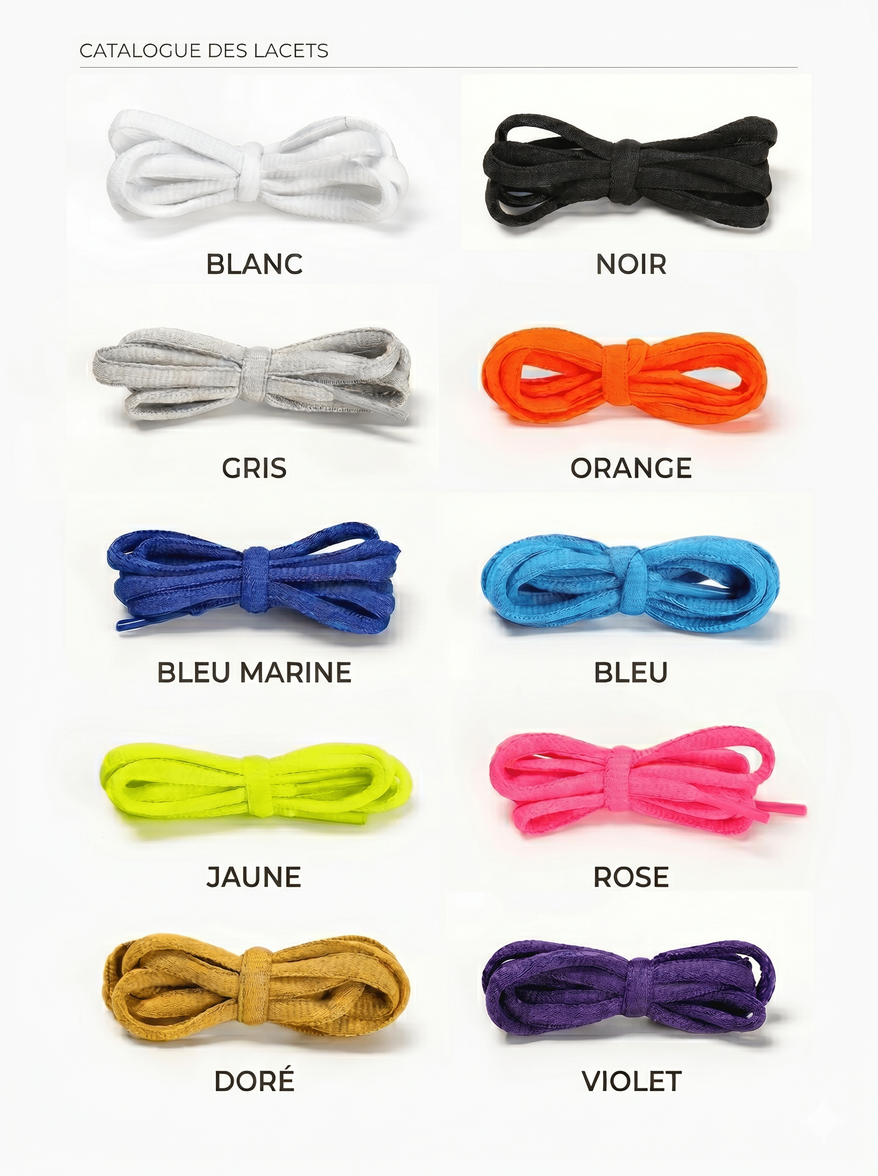 Lacets 2 paires -Taille 140 cm – Image 3