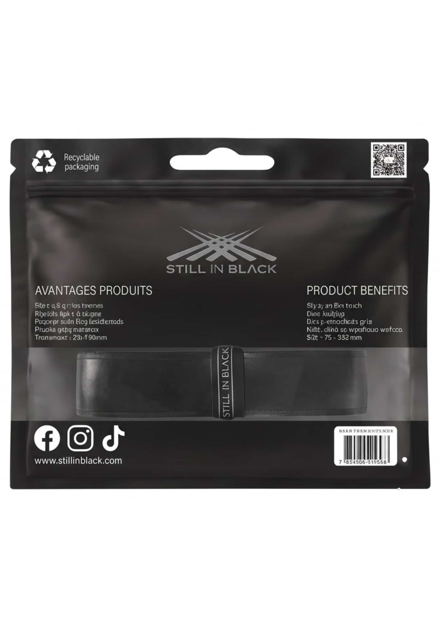Grip Padel Ultra Touch Black + 1 Surgrip – Image 2