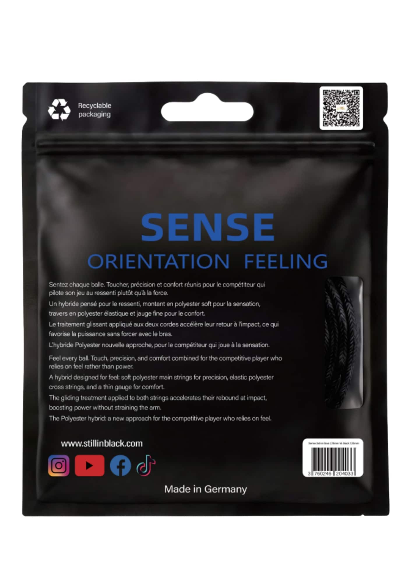 Sense 2x6 m blue 1,25mm Vs black 1,20mm – Image 2