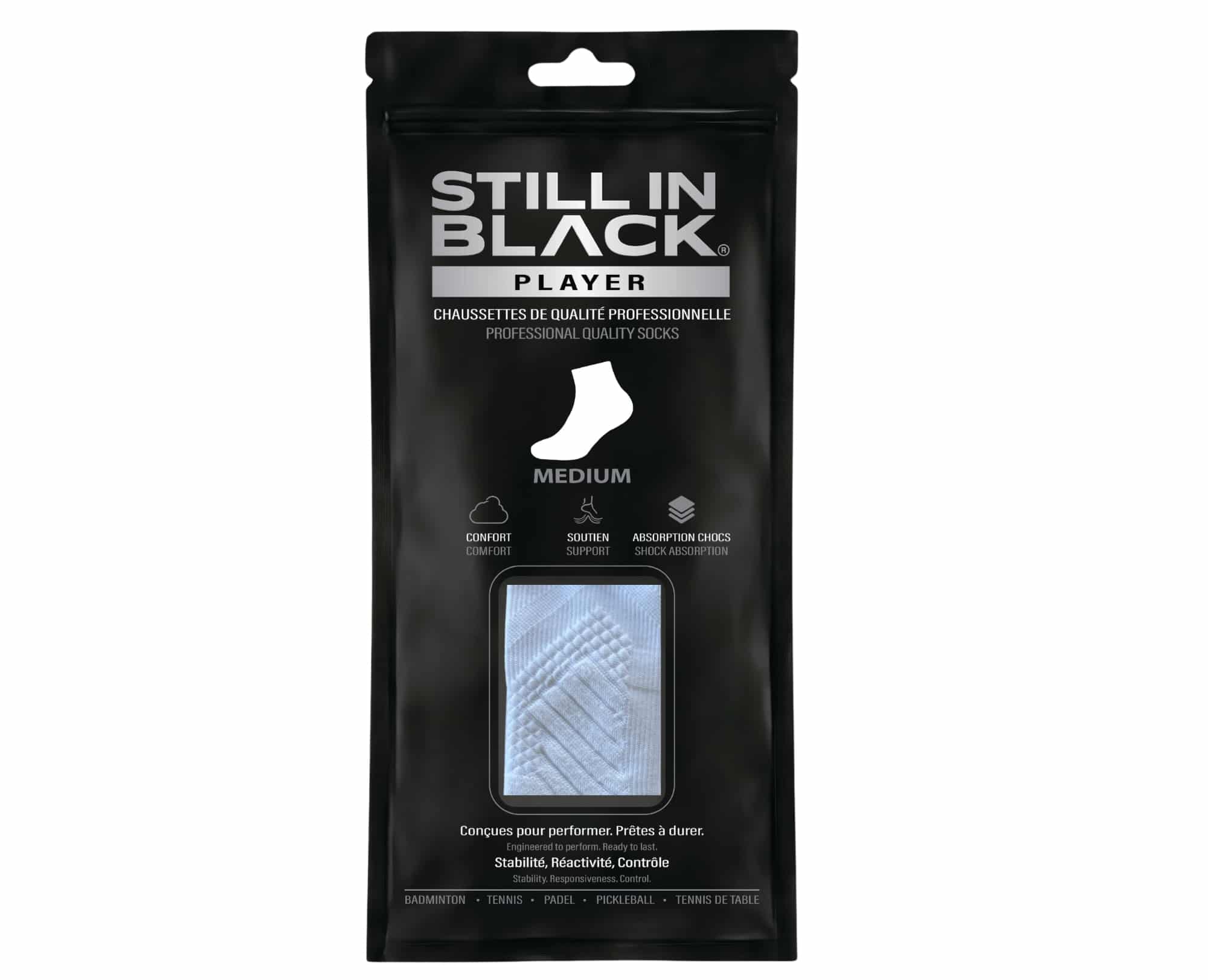 Chaussettes Player medium blanches
