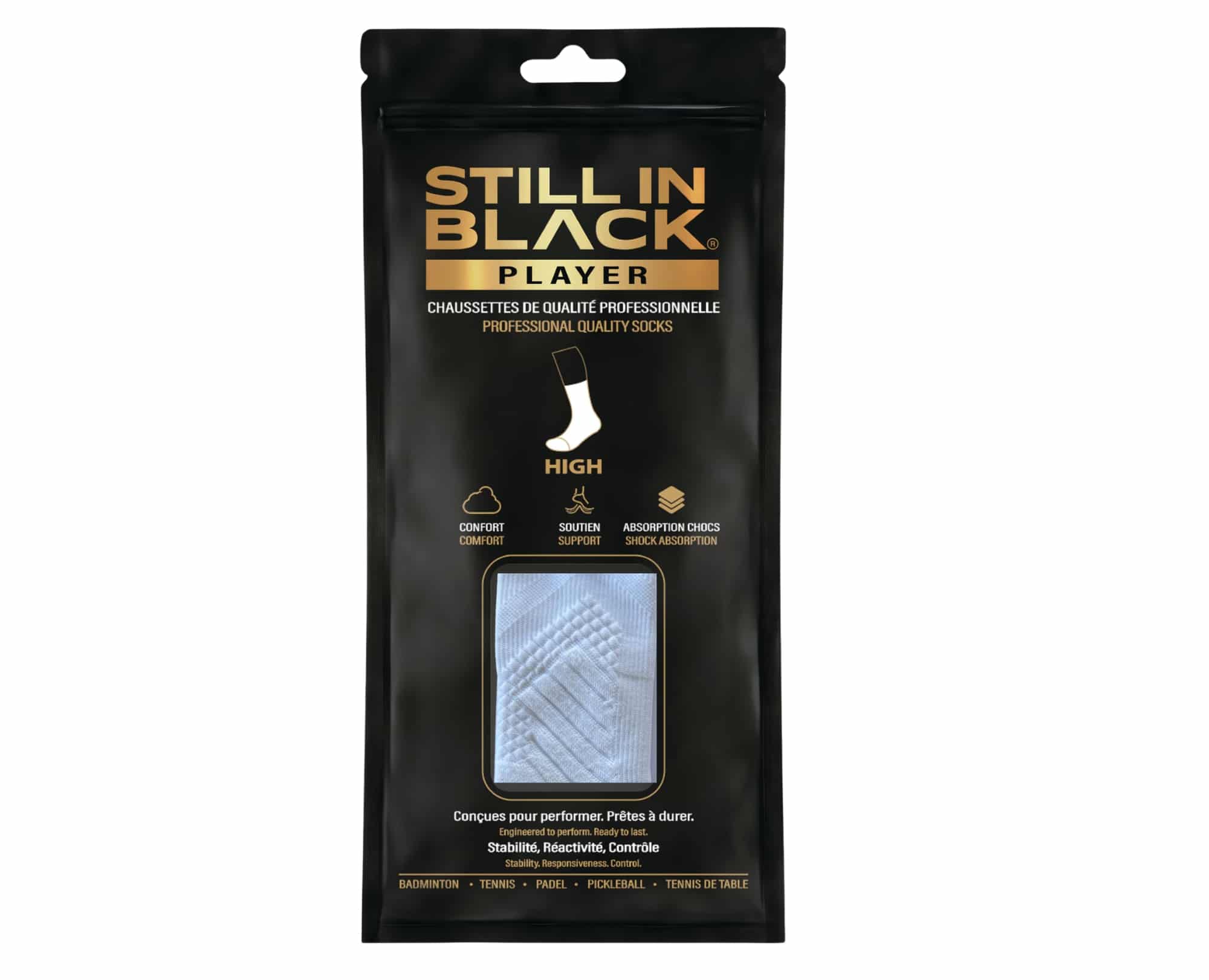 Chaussettes Player high blanches
